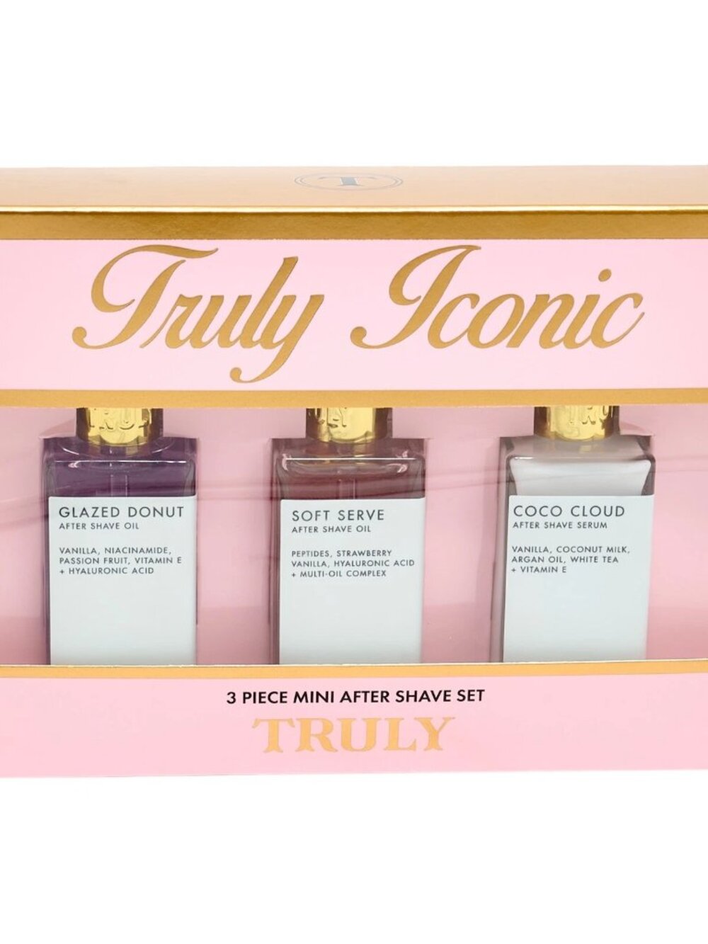 Truly Iconic 3 Piece Mini After Shave Set - New and Sealed